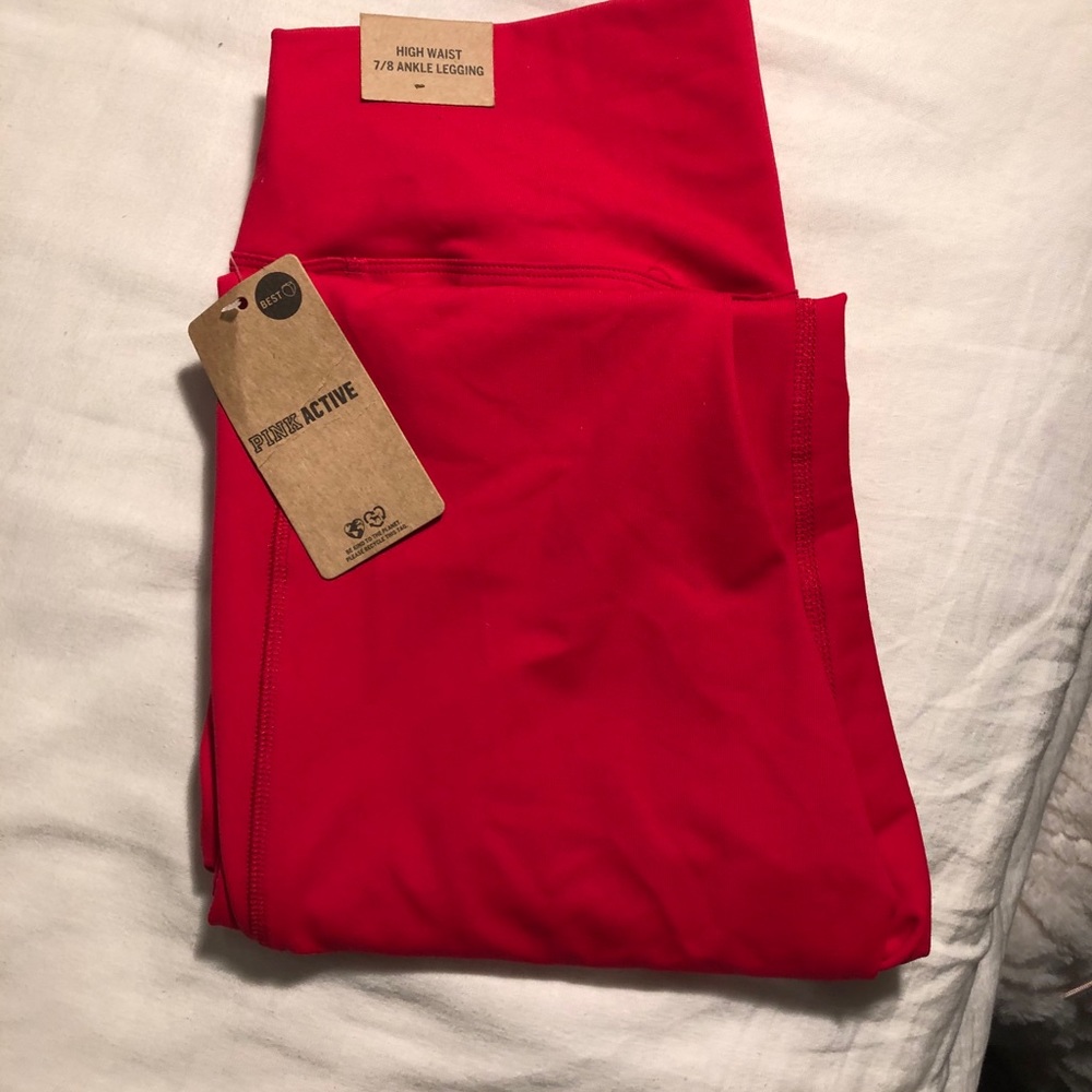 Victoria’s Secret Pink Red Leggings Yoga